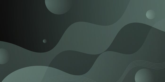 Abstract dark green wave background color design. Simple wave shapes pattern with circle element background. vector