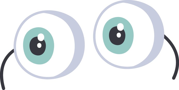 Eyes Organ Character vector
