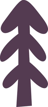 Lined Fir Tree vector