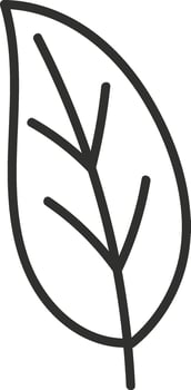 Tree Leaf Doodle Flat Illustration vector