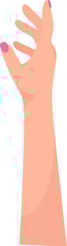Women Hand Opened Palm Illustration vector