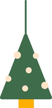 Christmas Tree Toy Icon vector