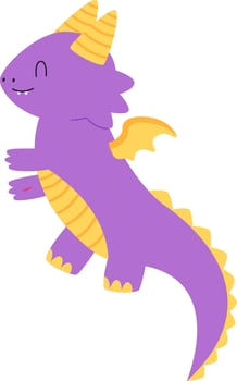 Cute Baby Dragon Illustration vector