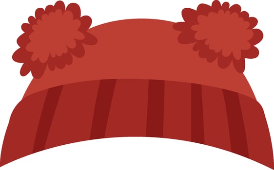 Winter Cotton Hat Drawn Icon vector