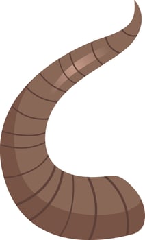 Water Buffalo Horn vector