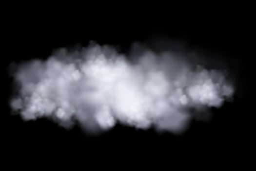 White smoke on black background vector