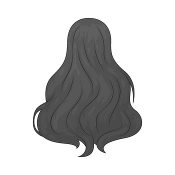 Illustration of an Human hair vector