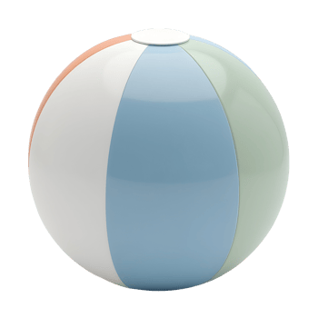Colorful inflatable beach ball brings playful energy to summer activities png