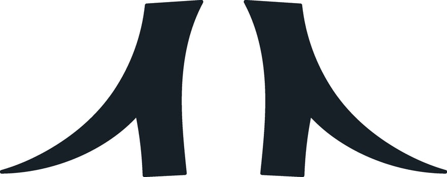 Animal Horns Silhouette vector