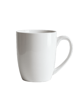 Plain White Mug Ceramic Coffee Cup Tea Mug Blank Mug Design png