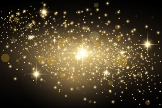 Golden sparkle background design vector