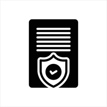 Solid icon consent vector
