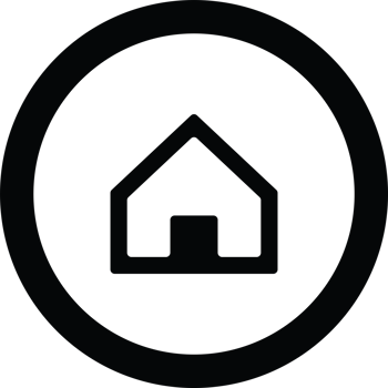 Home Icon Inside Circular Border png