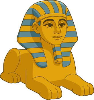 Egyptian Sphinx, a mythical creature with a lion's body and human head png