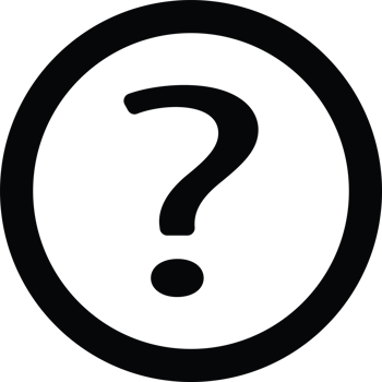 Black Question Mark Inside a Circular Border Symbol png
