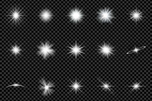 Bright starburst graphics collection vector