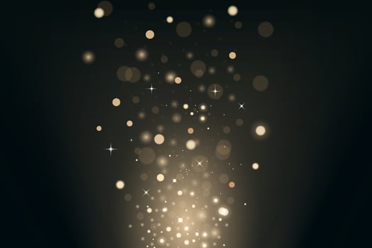 Bokeh light effect on dark background vector