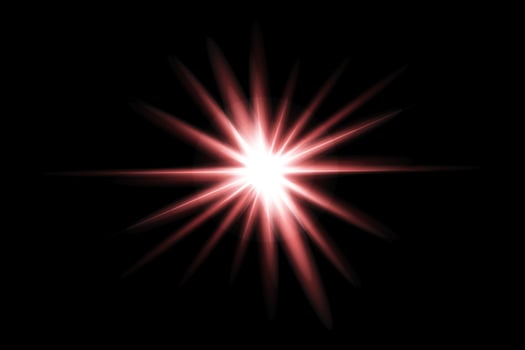 Bright starburst on dark background vector