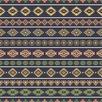 Geometric pattern design in earthy colors vector