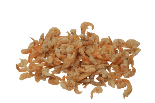 Heap of dried shrimps isolated on transparent background png