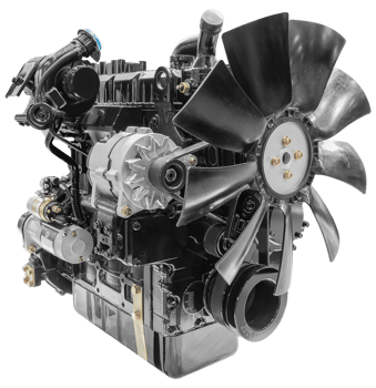 Mock up black tractor engine png