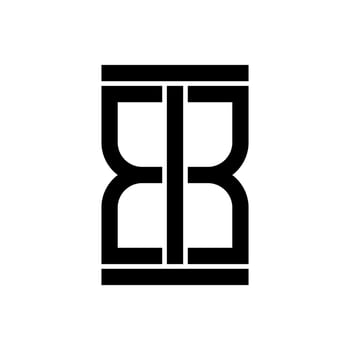 letter E B creative logo design vector