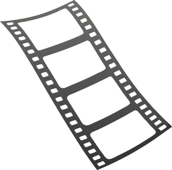 Film strip isolated on white background vector