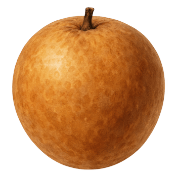 Close-Up of Juicy Brown Apple with Natural Texture and Details png