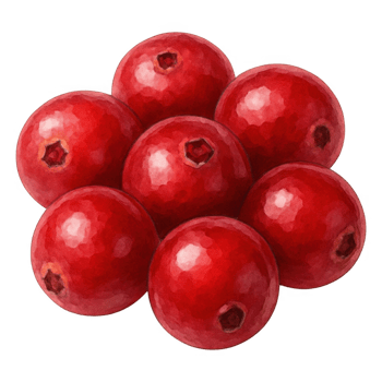 Fresh Red Cranberries Piled Together png