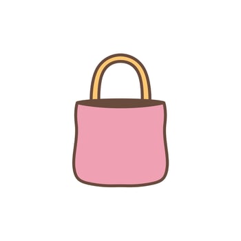 Eco friendly reusable tote bag for zero waste shopping. A symbol of avoiding single use plastic sustainable living. vector