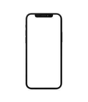 Front View of Black Smartphone Device png