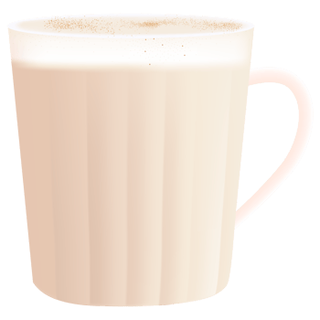 A cup of coffee with a white foam png