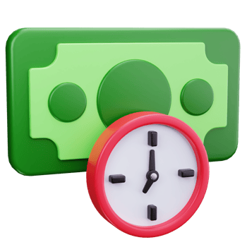 3D Icon Time is Money Investment png