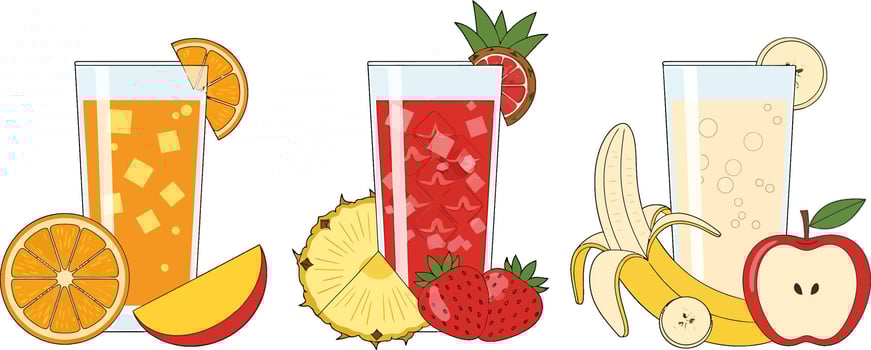 Fruit juice clipart vector