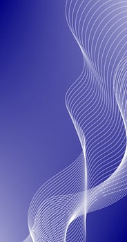 Gradient Blue abstract background with White wavy lines and Empty Space for Insert Elements vector