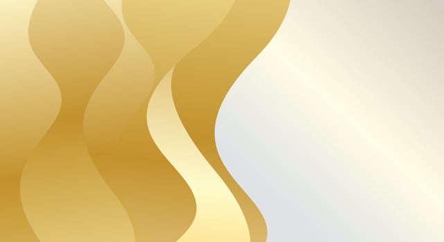 Abstract shiny golden wave luxury yellow background vector