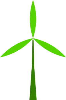 Green eco turbine wind png