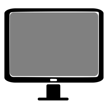 Monitor icon Desktop or computer screen symbol. png