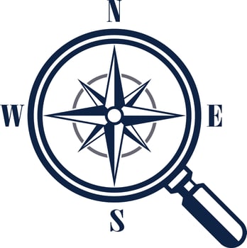 compass logo design vector