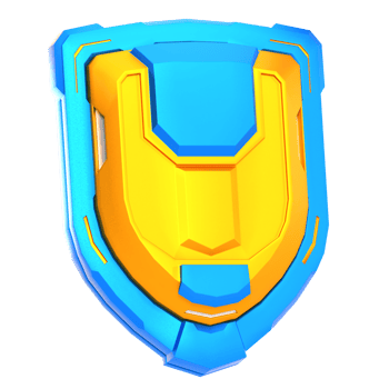 Stylized Rendered Shield Futuristic Protection Equipment Warrior Item Game Asset png