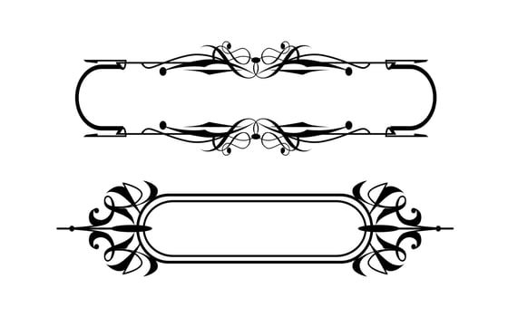 Ornamental elments collection vector
