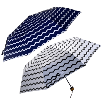 Two umbrellas, one blue and one white, with zig-zag patterns to provide rain protection and sunshade from weather elements png