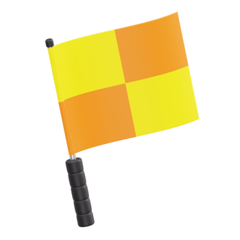 Linesman Flag Soccer, 3D Transparent Background png