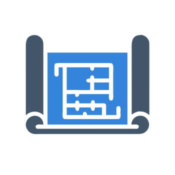 Architectural drawing plan isolated on a transparent background blueprint building png