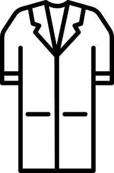 Gown Line Icon Design vector