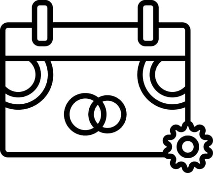 Anniversary Line Icon Design vector
