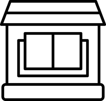 Library Line Icon Design vector