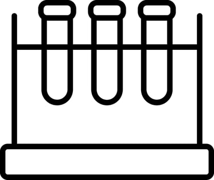 Tube black Line Icon Design vector