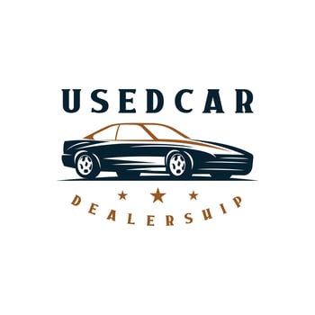A used car logotype. Dealer car logo design. vector