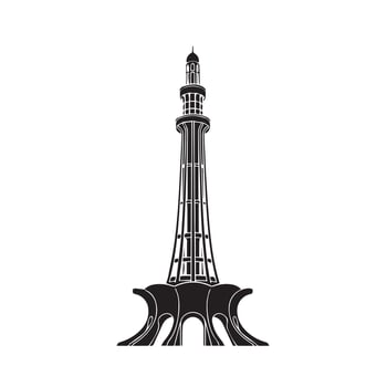 Minar-e-Pakistan clipart icon vector
